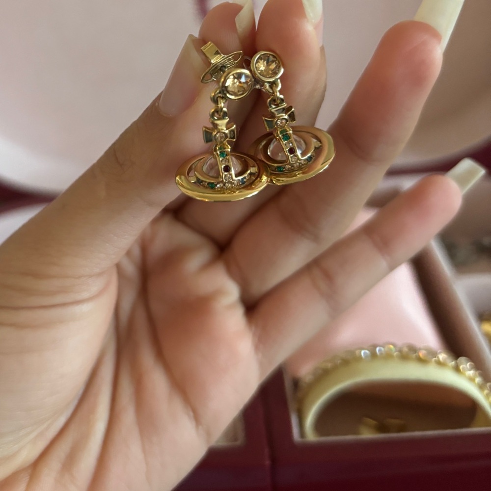 Vivienne Westwood Gold Orb Earrings